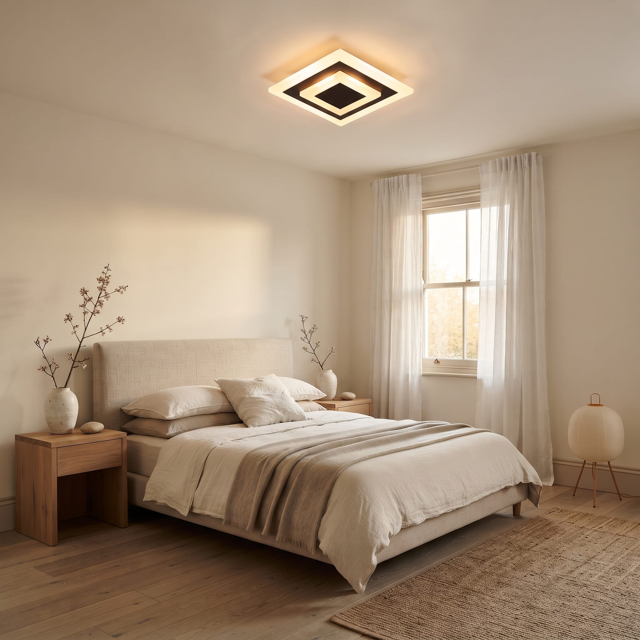 Round or Square Dimmable LED Ceiling Light