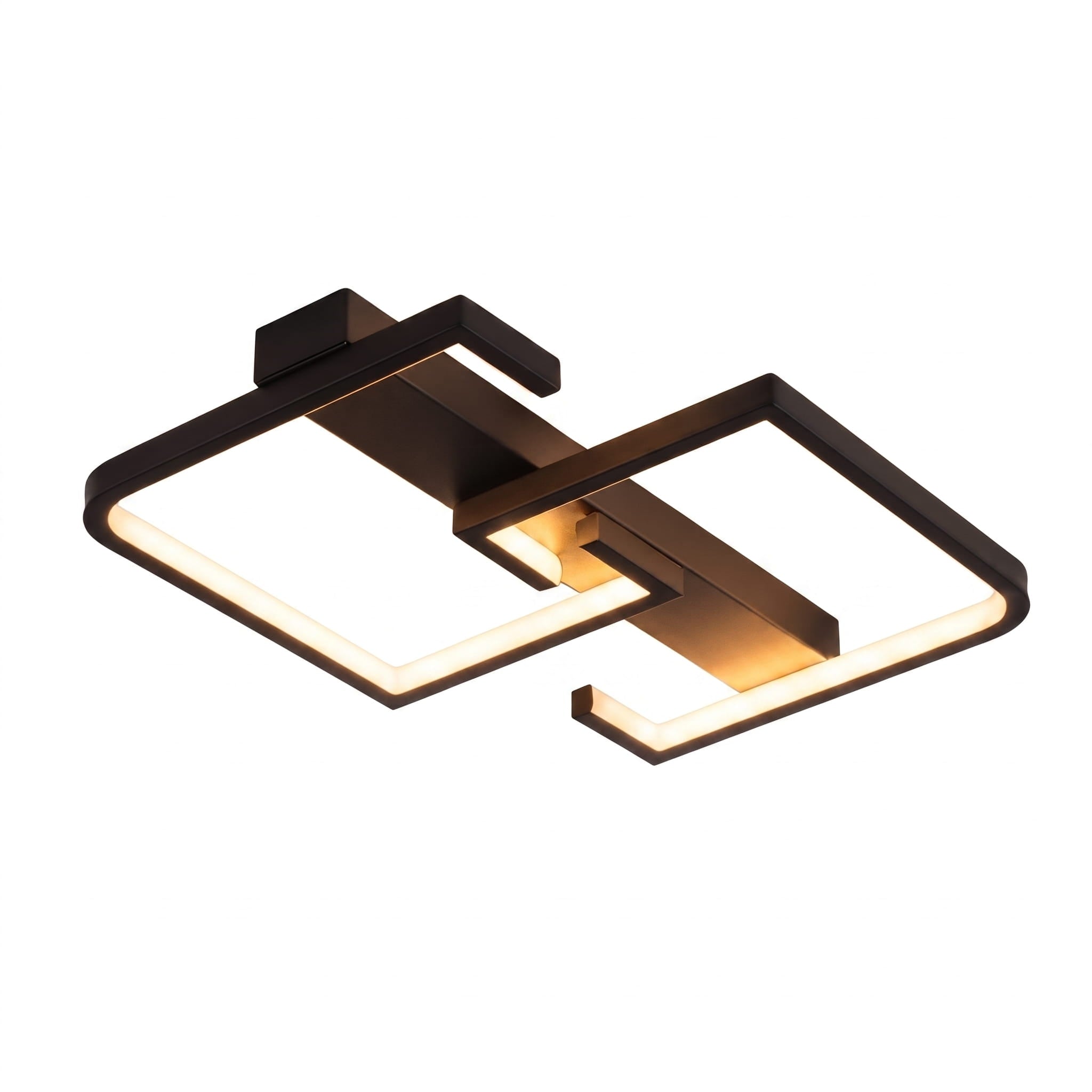 Black Nordic Dimmable LED Ceiling Light with Remote