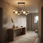 Multi-Head Pendant Light with Remote & LED Bulbs