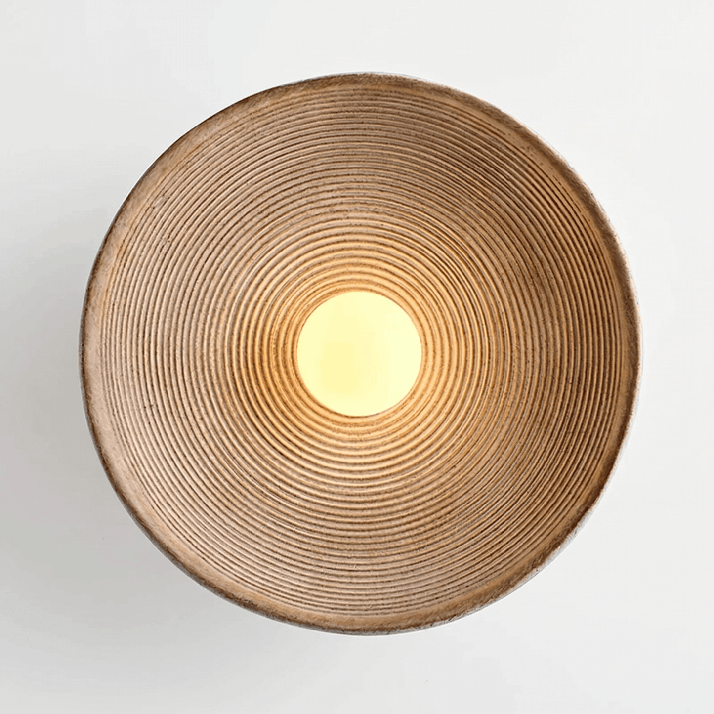 Concentric Ring Wall Sconce Vintage Brass Circular Disc Wall Light