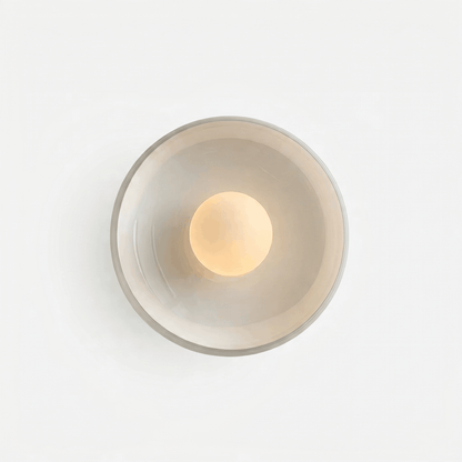 Designer Medieval Cream Glass Wall Lamp